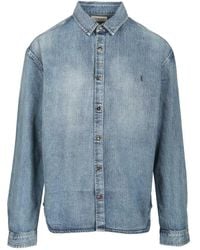 Saint Laurent - Cassandre Denim Shirt - Lyst