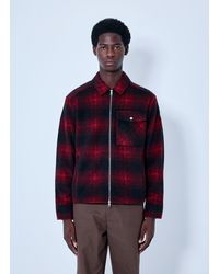 Moncler - Checked Zip-Front Jacket - Lyst