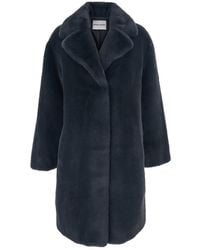 Stand Studio - Stand 'Camille' Coat With Wide Notched Revers And Front Concealed Closure - Lyst