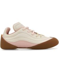 McQueen - Two-Tone Leather Flexion Sneakers - Lyst