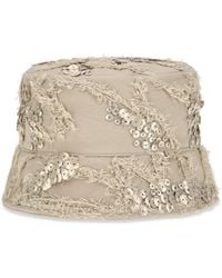 Brunello Cucinelli - Embroidered Sequin Bucket Hat - Lyst