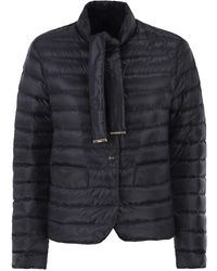 Herno - Ultra Light Down Jacket With Bow Neckline - Lyst