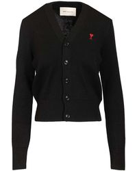 Ami Paris - Ami Ami De Cå“Ur Cardigan - Lyst