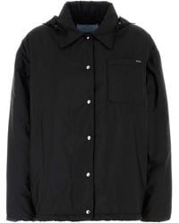 Prada - Shirt Collar Jacket - Lyst