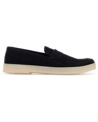 Prada - Suede Loafers - Lyst