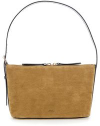 A.P.C. - 'Vera' Shoulder Bag With Top Handle And Zip Closure - Lyst