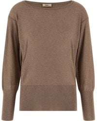 Herno - Lamé And Sequin Yarn Sweater - Lyst