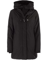 Fay - Technical Gabardine Toggle Coat - Lyst