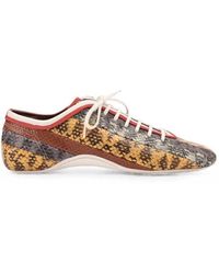 Dries Van Noten - Leather Ballet-Style Sneakers - Lyst