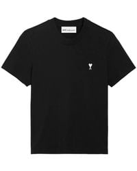 Ami Paris - Ami De Coeur Cropped T-Shirt - Lyst
