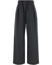 Jil Sander - Embroidered Wool Wide-Leg Pant - Lyst
