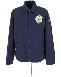 Moncler Genius - 'Satsuma' Jacket With Logo Patch On The Sleeve And Maxi Logo Patch On The Rear - Lyst