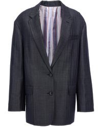 Etro - Oversized Buttoned Outer Jacket - Lyst