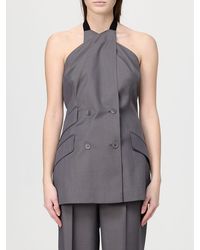 Max Mara - Wool Gabardine Top - Lyst