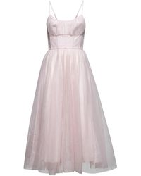 Zimmermann - Pale Tulle Midi Dress - Lyst