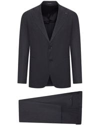 Tagliatore - Tailored Wool Suit With Single-Breasted Jacket - Lyst