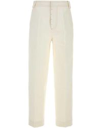 Ami Paris - Flat Front Pants - Lyst