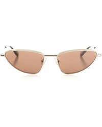 McQueen - Mcqueen "Cat-Eye Metal T-Bar" Sunglasses - Lyst