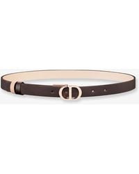 Dior - Cd 30 Montaigne Leather Belt - Lyst