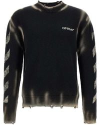 Off-White c/o Virgil Abloh - Diag Arr Corrosion Sweater - Lyst