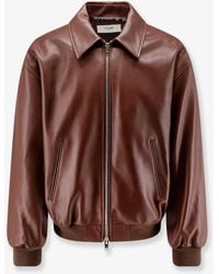 Celine - Teddy Leather Jacket - Lyst