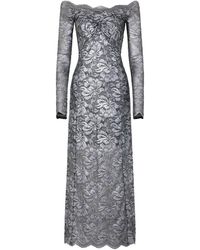 Rabanne - Long Lace Dress - Lyst