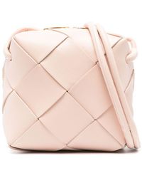 Bottega Veneta - Cassette Mini Leather Crossbody Bag - Lyst