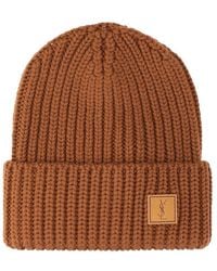 Saint Laurent - Ysl Wool Hat - Lyst