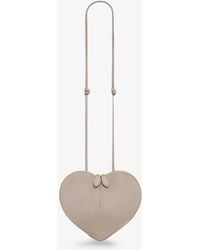 Alaïa - Le Coeur Suede And Leather Crossbody Bag - Lyst