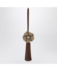 Miu Miu - Cognac-Colored Nappa Trick With Flower Detail - Lyst