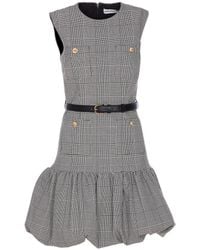 Self-Portrait - Self Portrait Prince Of Wales Check Mini Dress - Lyst