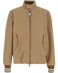 Moncler - 'Prieure' Reversible Down Jacket With Logo Patch On The Sleeve - Lyst