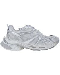 Balenciaga - Low Top Sneakers With Logo Lettering On The Heel And Panelled Design - Lyst
