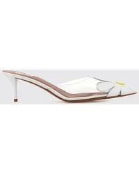 Alaïa - Bloom Leather Mules With Flower Appliqué And Mid-Stiletto Heel - Lyst