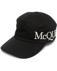 McQueen - Oversize Cap Cotton - Lyst
