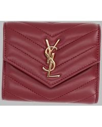 Saint Laurent - Multi-Fold Mini Wallet - Lyst