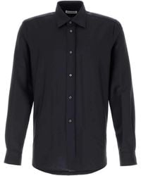 Jil Sander - Midnight Wool Blend Shirt - Lyst