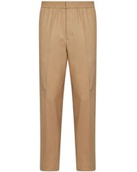 Ami Paris - Wool Serge Trousers With Elasticated Waistband - Lyst