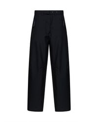Prada - Wide Leg Mohair-Wool Trousers Virgin Wool - Lyst