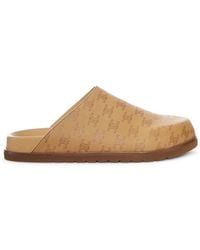 Celine - Leather Clogs With Monogram Pattern - Lyst