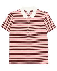 A.P.C. - Stripes Shirt Collar Polo - Lyst