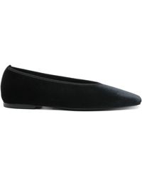 TOTEME - Suede Ballerina Shoes - Lyst