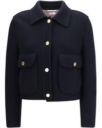 Thom Browne - Cropped Virgin Wool Jacket - Lyst