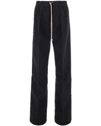 Rick Owens - Pants With Elasticated Waistband With Oversized Drawstring - Lyst