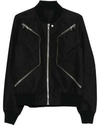 Rick Owens - Canvas Bomber Jacket With Zip Pockets - Lyst