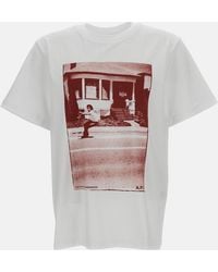 A.P.C. - Short-Sleeve T-Shirt With A Print - Lyst