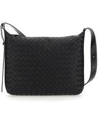 Bottega Veneta - Crossbody Bag With Adjustable Shoulder Strap And All-Over Intrecciato Motif - Lyst
