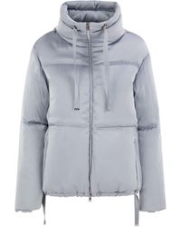 Herno - High-Neck Down Jacket With Drawstring Collar - Lyst