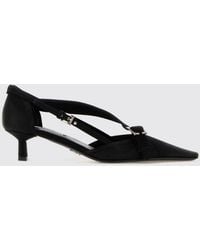 Prada - Cotton Canvas Pumps - Lyst
