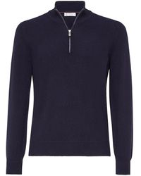 Brunello Cucinelli - Zip-Up Sweater - Lyst
